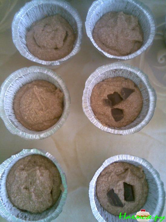 Кофейные маффины с заварным кремом