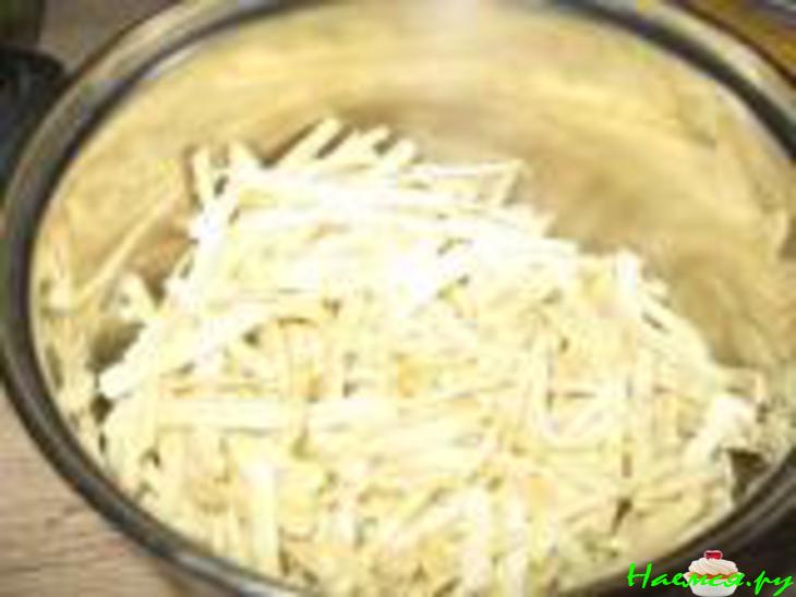 Быстрый салат из блинов Быстрый салат из блинов