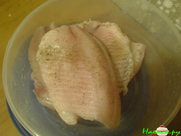 Слоёная кулебяка с рыбой