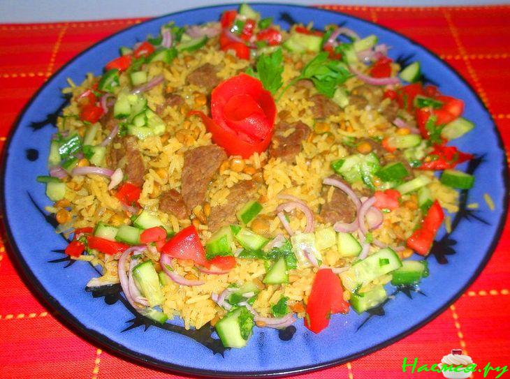 Рис с чечевицей и телятиной Рис с чечевицей и телятиной