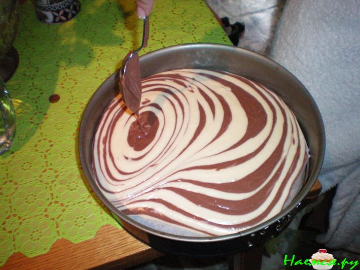 Торт "Зебра" с кремом на сгущенке Торт "Зебра" с кремом на сгущенке