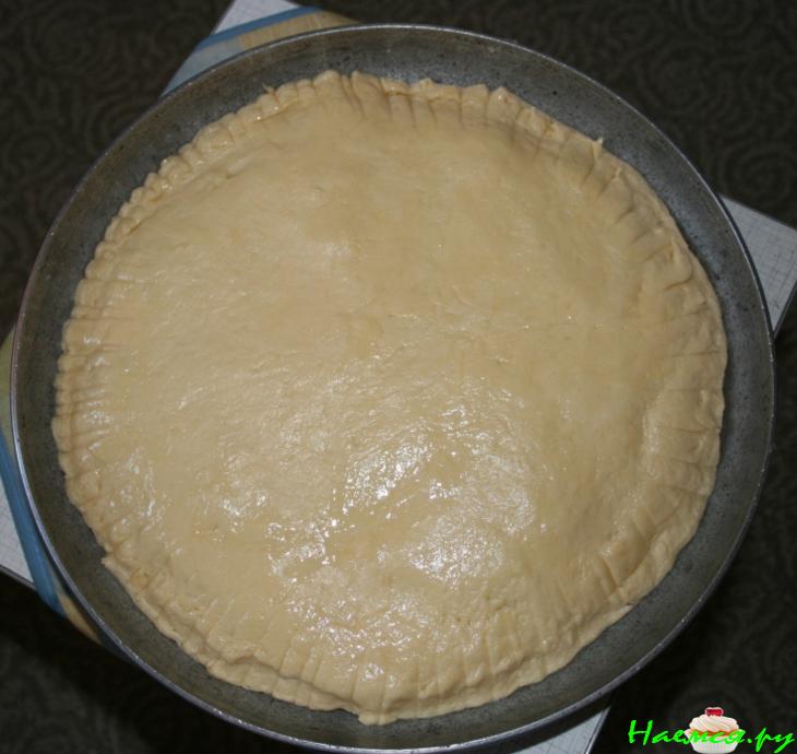 Пирог с тушеной капустой