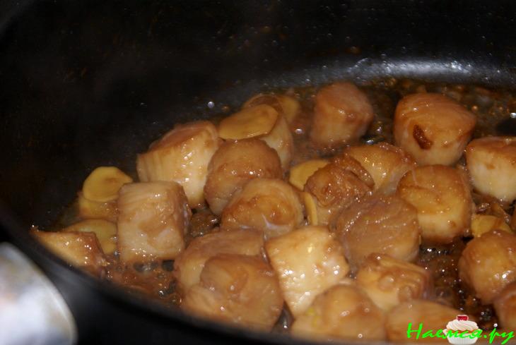 Морской гребешок "терияки"