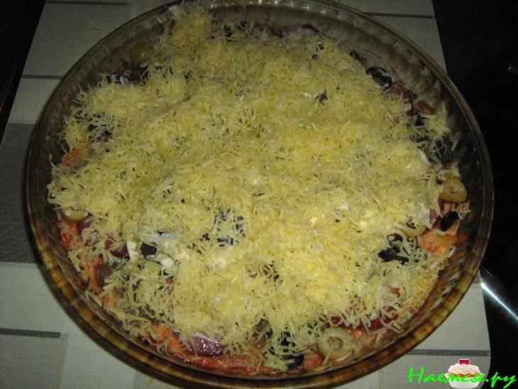 Оливково-грибная пицца&nbsp; 