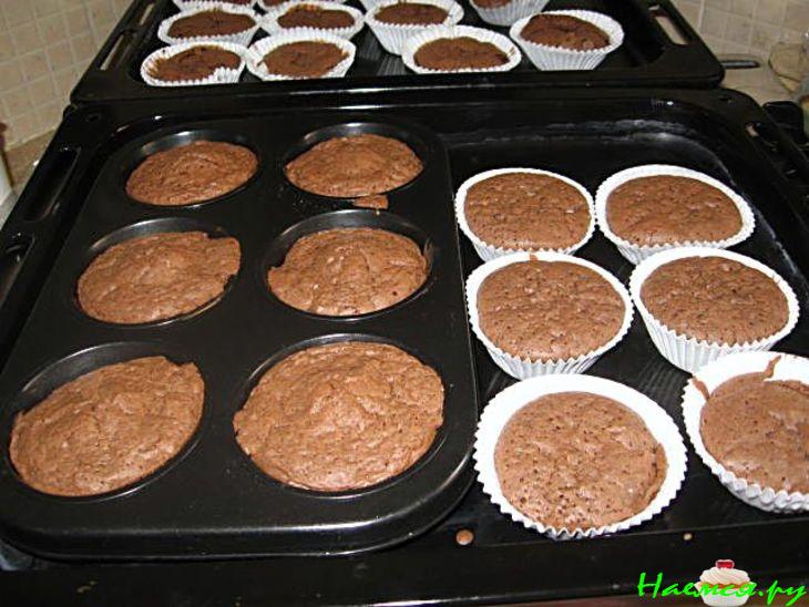 Шоколадное суфле с ванилью