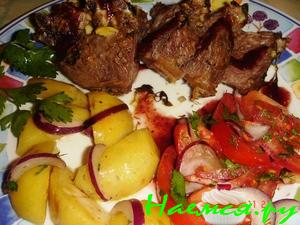 Баранья корейка в рукаве