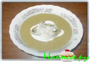 Суп пюре с курицей и овощами