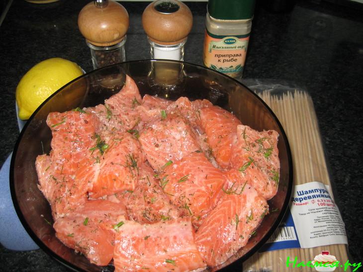 Шашлык из сёмги