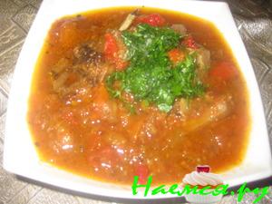 Рагу баранина с овощами