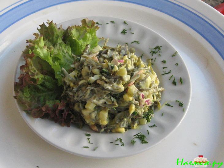 Салат с морской капустой