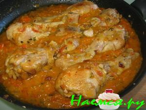 Курочка в белом вине-coq au vin (еще один упрощенный вариант) Курочка в белом вине-coq au vin (еще один упрощенный вариант)