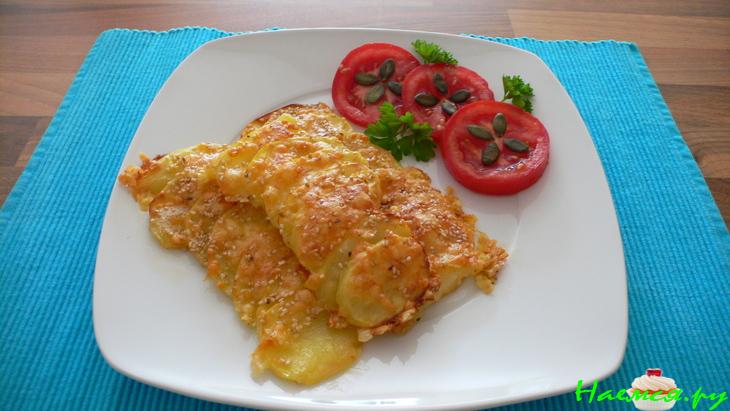 Хрустящий картофель на противне Хрустящий картофель на противне