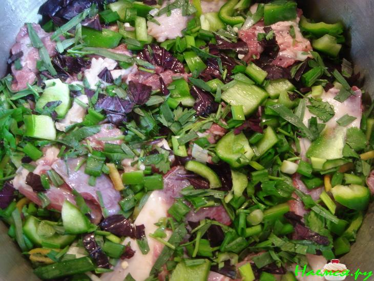 Чакапули из баранины с зеленью Чакапули из баранины с зеленью