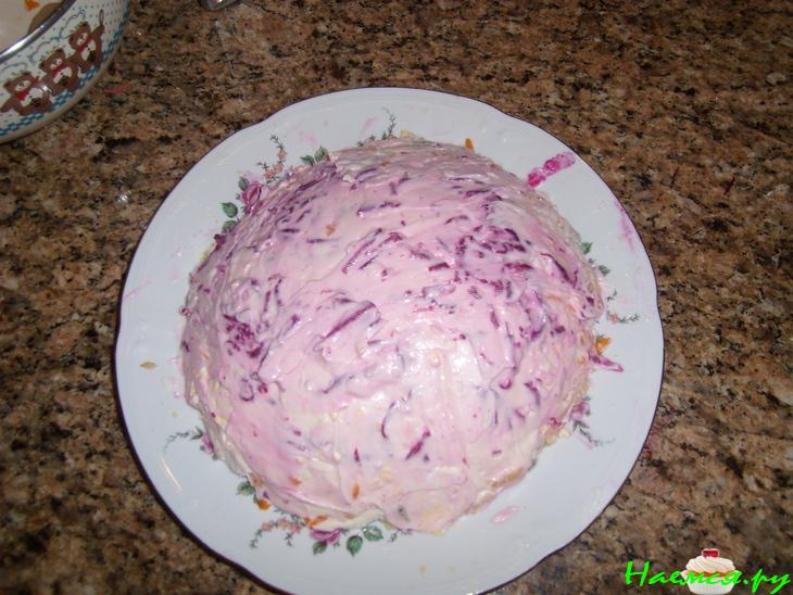 Селедка в шубе с яблочком