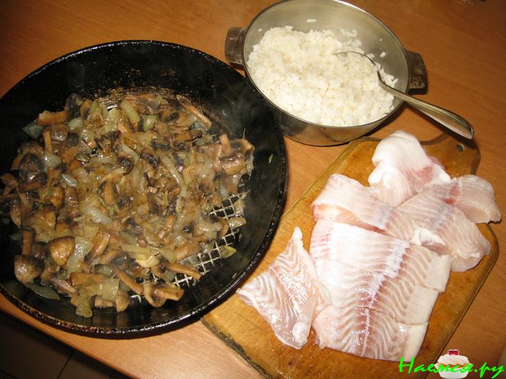 Ежики из рыбного филе