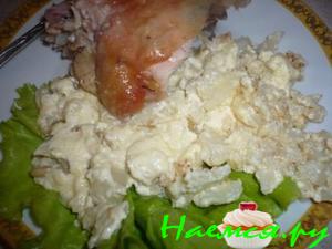 Цветная капуста с курицей Цветная капуста с курицей