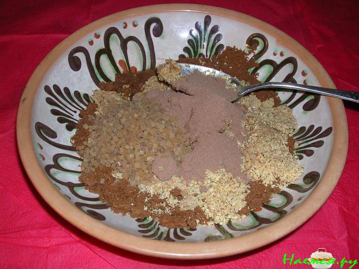 Шоколадный торт с кофейными куличиками из мороженного