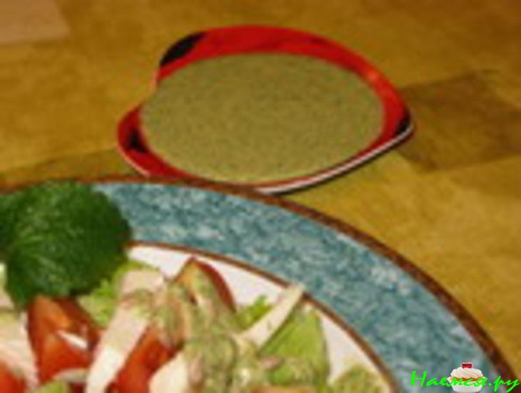 Помидоры и не только с апельсиново-кунжутной заправкой