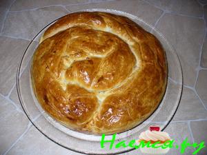 Пирог " Помятый " (с куриными потрошками и рисом)