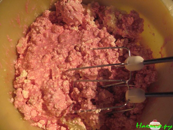 Торт с творогом и вишней (очередной)