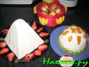 Пасха творожно-ванильная с изюмом Пасха творожно-ванильная с изюмом