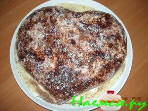 Тортик "Апельсиново-ореховое сердце"