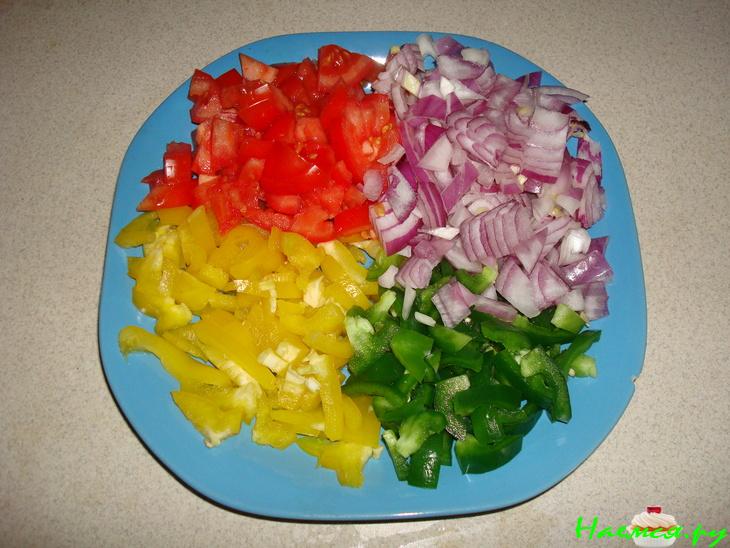 Говядина с овощами "Радуга"