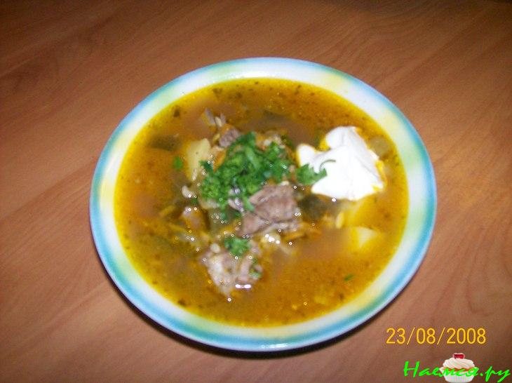 Калья (почти классический рассольник с почками)