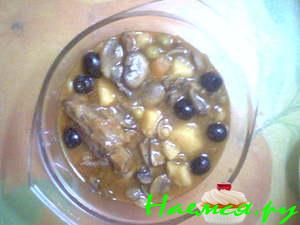 Суп-рагу плотный из телячьего хвоста