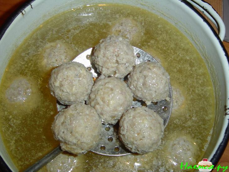 Суп грибной с фрикадельками Суп грибной с фрикадельками