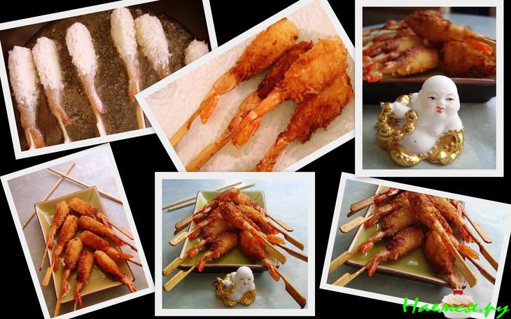 Креветки в кокосе