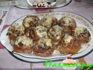 Мясные гнёзда с грибами