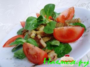 Салат Корн с мясом и помидорами Салат Корн с мясом и помидорами