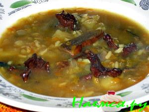 Суп из грибов ассорти из запасов