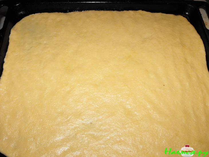 Сливовый пирог с решеткой из безе