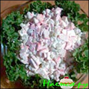 Салат с раками и кукурузой Салат с раками и кукурузой