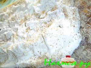 Яблочный торт под шапкой безе