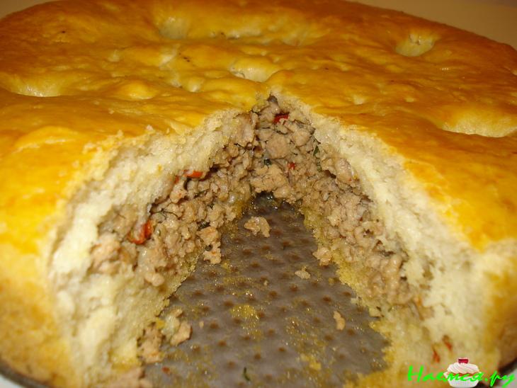 Пирог из жидкого пушистого дрожжевого теста Пирог из жидкого пушистого дрожжевого теста