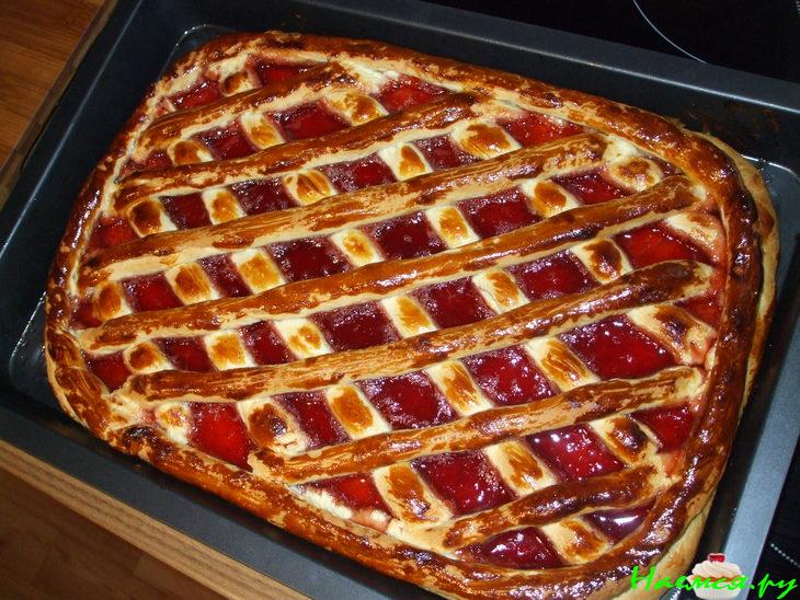 Пирог 'Решетка' с вареньем, наипростейший Пирог 'Решетка' с вареньем, наипростейший