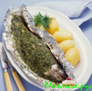 Карп в фольге со сметаной Карп в фольге со сметаной