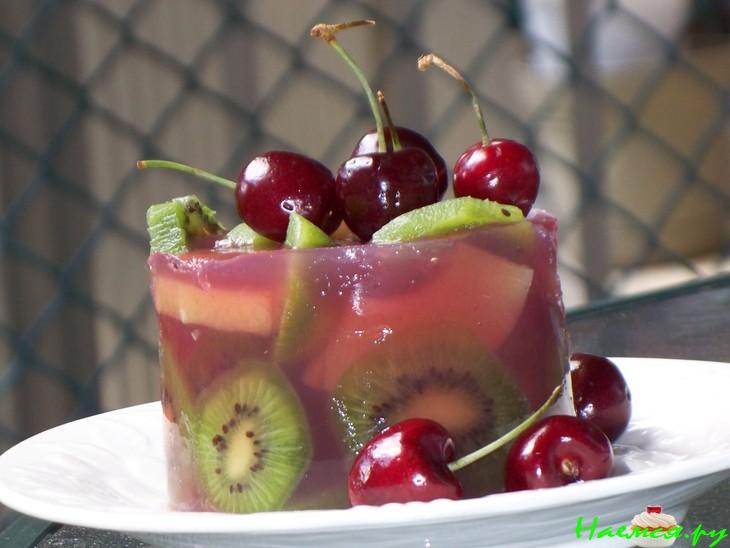 Творожно-фруктовый торт без выпечки Творожно-фруктовый торт без выпечки