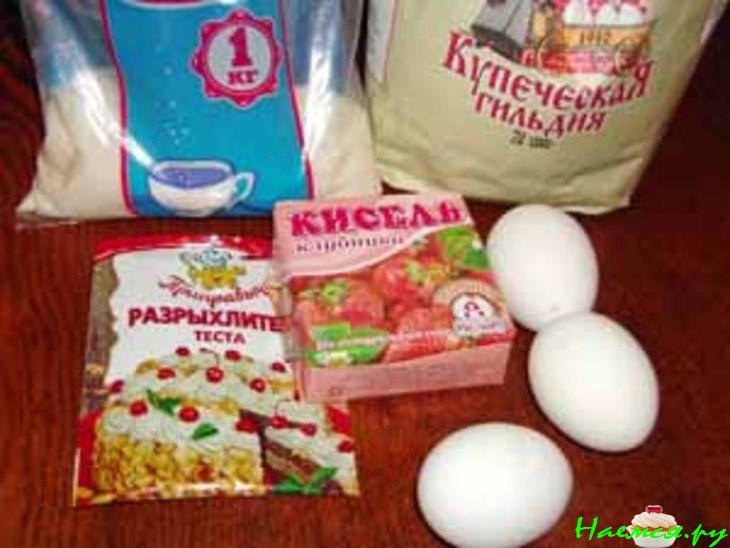 Торт "Валентинка" с желе Торт "Валентинка" с желе