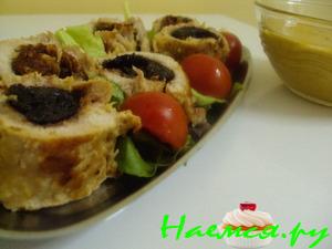 Свиные рулетики с горчичным соусом