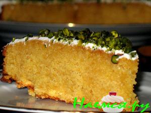 Абрикосовый пирог с фисташками (Keik me eginis kai verikoko)