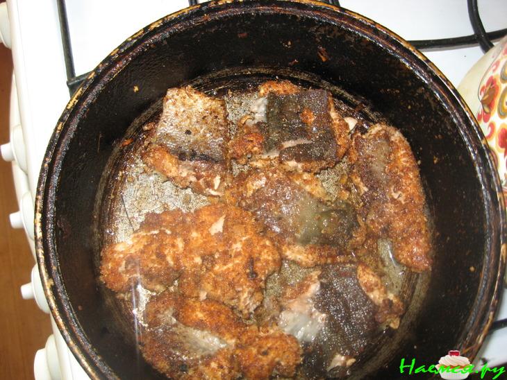 Горбуша с сыром и грибами