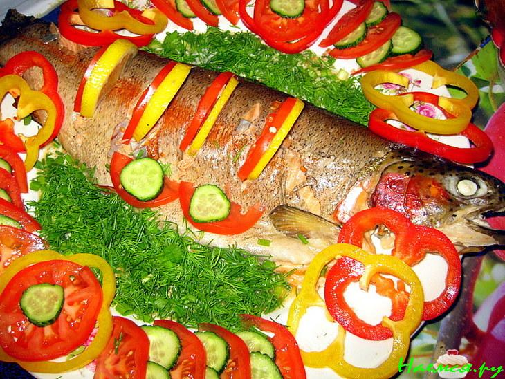 Форель запечёная