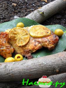 Пангасиус, приготовленный на углях дерева грецкого ореха 