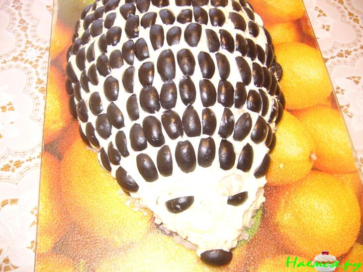 Салат картофельный с шампиньонами "Ёжик" Салат картофельный с шампиньонами "Ёжик"