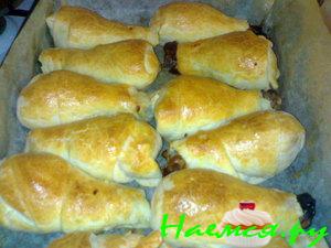 Kуриные голяшки в слоеных мешочках