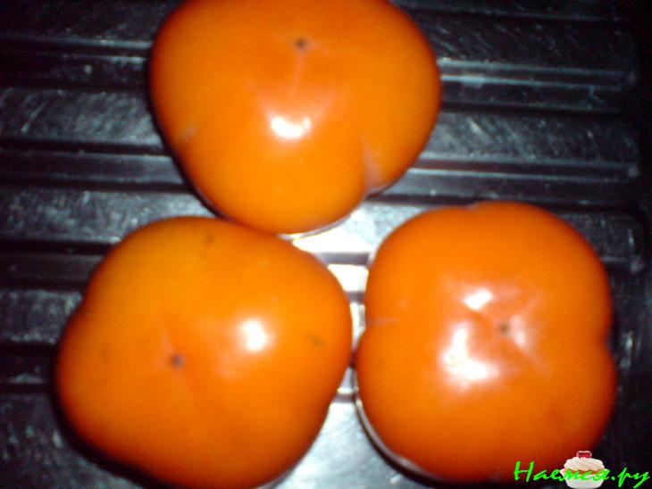 Десерт 'Хурма в сливках'